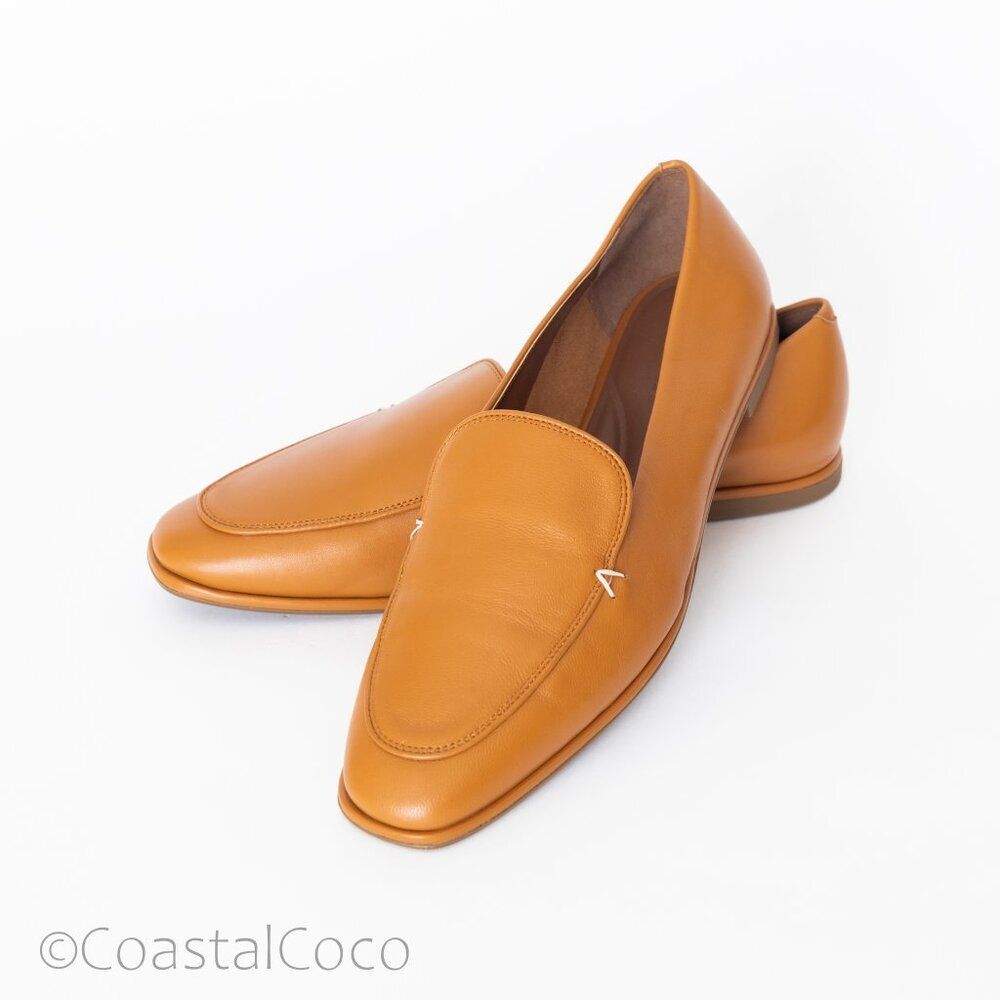Aerosoles Women's 10 Neo Loafer Flat Brown Leather Office Timeless Quiet Luxury
